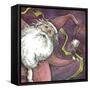 Santa V-Kory Fluckiger-Framed Stretched Canvas