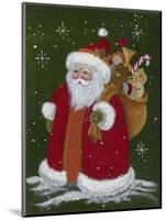 Santa with a Sack of Toys-Beverly Johnston-Mounted Giclee Print