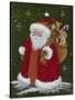 Santa with a Sack of Toys-Beverly Johnston-Stretched Canvas