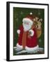 Santa with a Sack of Toys-Beverly Johnston-Framed Giclee Print