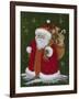 Santa with a Sack of Toys-Beverly Johnston-Framed Giclee Print