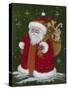 Santa with a Sack of Toys-Beverly Johnston-Stretched Canvas