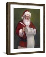 Santa With A Scroll And Quill-Mary Miller Veazie-Framed Giclee Print