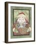 Santa with Basket-Debbie McMaster-Framed Giclee Print