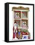 Santa with Bear and Quilt-Debbie McMaster-Framed Stretched Canvas