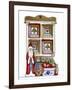 Santa with Bear and Quilt-Debbie McMaster-Framed Giclee Print