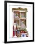 Santa with Bear and Quilt-Debbie McMaster-Framed Giclee Print