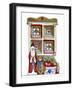 Santa with Bear and Quilt-Debbie McMaster-Framed Giclee Print