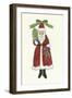 Santa with Bear and Tree-Debbie McMaster-Framed Giclee Print