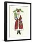 Santa with Bear and Tree-Debbie McMaster-Framed Giclee Print