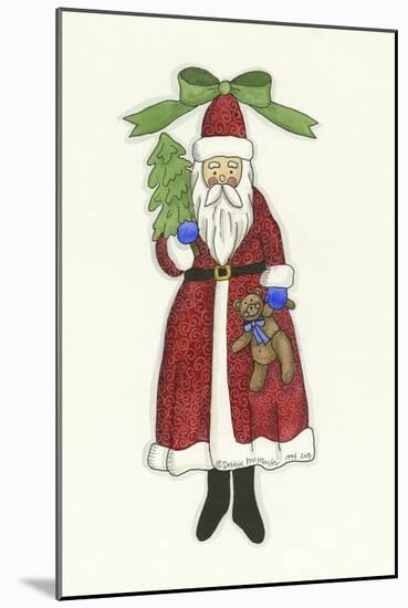 Santa with Bear and Tree-Debbie McMaster-Mounted Giclee Print