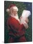 Santa With Blank Letters-Mary Miller Veazie-Stretched Canvas