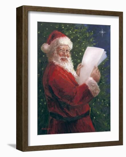 Santa With Blank Letters-Mary Miller Veazie-Framed Giclee Print