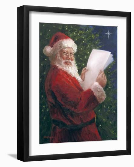 Santa With Blank Letters-Mary Miller Veazie-Framed Giclee Print