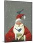 Santa with Bluebirds-Margaret Wilson-Mounted Giclee Print