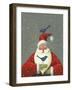 Santa with Bluebirds-Margaret Wilson-Framed Premium Giclee Print