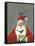 Santa with Bluebirds-Margaret Wilson-Framed Stretched Canvas