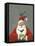 Santa with Bluebirds-Margaret Wilson-Framed Stretched Canvas