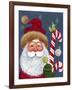 Santa with Candy-Beverly Johnston-Framed Giclee Print