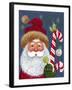 Santa with Candy-Beverly Johnston-Framed Giclee Print