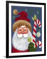 Santa with Candy-Beverly Johnston-Framed Giclee Print