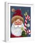 Santa with Candy-Beverly Johnston-Framed Giclee Print