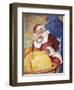 Santa with Globe-Hal Frenck-Framed Giclee Print