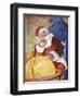 Santa with Globe-Hal Frenck-Framed Giclee Print