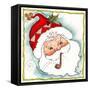 Santa with Pipe-Beverly Johnston-Framed Stretched Canvas