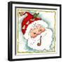 Santa with Pipe-Beverly Johnston-Framed Giclee Print