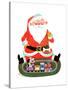 Santa with Train - Jack & Jill-Jack Weaver-Stretched Canvas