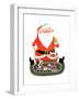 Santa with Train - Jack & Jill-Jack Weaver-Framed Premium Giclee Print