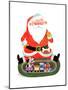 Santa with Train - Jack & Jill-Jack Weaver-Mounted Premium Giclee Print