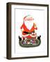 Santa with Train - Jack & Jill-Jack Weaver-Framed Giclee Print