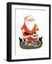 Santa with Train - Jack & Jill-Jack Weaver-Framed Giclee Print