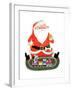 Santa with Train - Jack & Jill-Jack Weaver-Framed Giclee Print