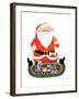 Santa with Train - Jack & Jill-Jack Weaver-Framed Giclee Print