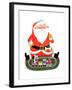 Santa with Train - Jack & Jill-Jack Weaver-Framed Giclee Print