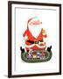 Santa with Train - Jack & Jill-Jack Weaver-Framed Giclee Print