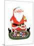 Santa with Train - Jack & Jill-Jack Weaver-Mounted Giclee Print