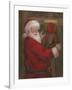 Santa With Wreath-Mary Miller Veazie-Framed Giclee Print