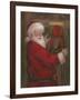 Santa With Wreath-Mary Miller Veazie-Framed Giclee Print