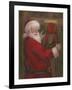 Santa With Wreath-Mary Miller Veazie-Framed Giclee Print