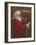 Santa With Wreath-Mary Miller Veazie-Framed Giclee Print