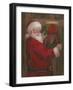 Santa With Wreath-Mary Miller Veazie-Framed Giclee Print