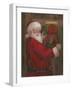 Santa With Wreath-Mary Miller Veazie-Framed Giclee Print