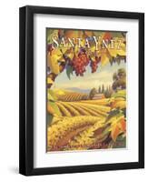 Santa Ynez Valley-Kerne Erickson-Framed Art Print