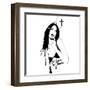 Santa-Manuel Rebollo-Framed Art Print