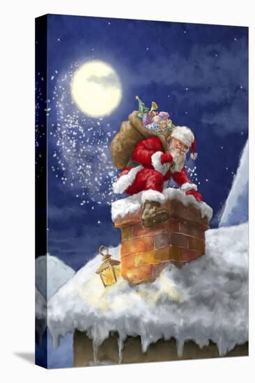 Santa-Art House Design-Stretched Canvas