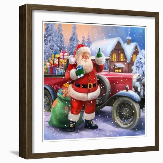 Santa-Art House Design-Framed Giclee Print